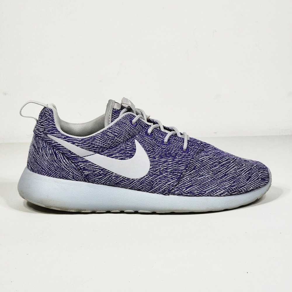 Nike iD Rare Roshe Run 855916-908 Women's Gray Purple Sneakers Shoes Size 7